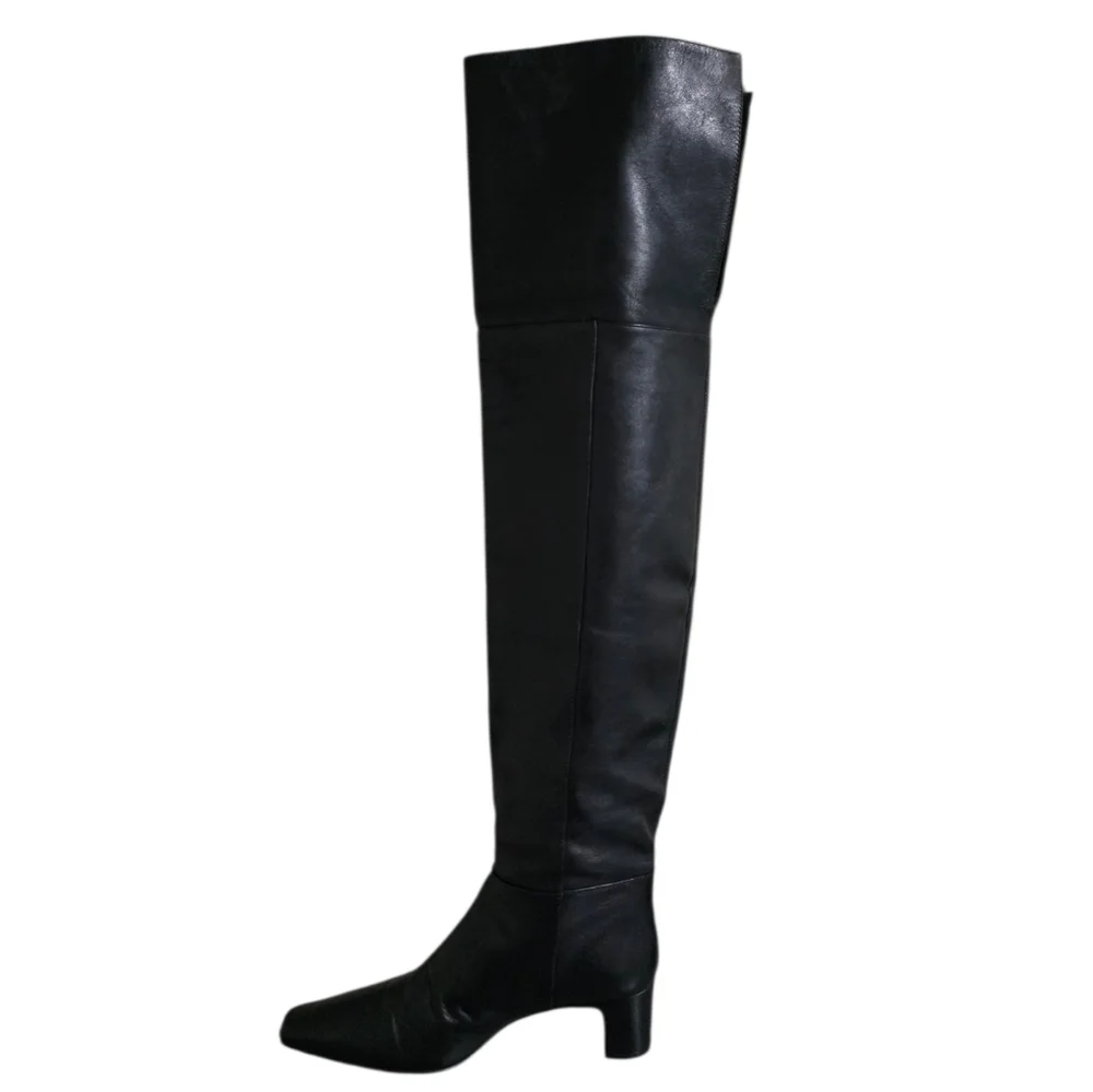 Reformation Ruby Over The Knee Boot in Black Size 7
